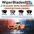 thumbnail image 2 of 2019 BMW M4 Beam Wiper Blades Wipers w/2yr Warranty (Set of 2) (WiperBladesUSA), 2 of 5