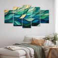 thumbnail image 1 of Designart "Gleaming Ink in Green and Yellow I" Abstract Collages Multipanel Wall Art Set - Modern Green Abstract Gallery Wall Set For Home Decor, 1 of 6
