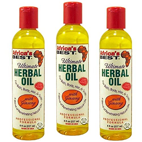 Africa's Best Ultimate Herbal Oil, 8 Ounces (Pack of 3)