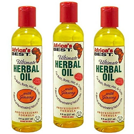 Africa's Best Ultimate Herbal Oil, 8 Ounces (Pack of