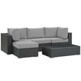 thumbnail image 2 of Modway Sojourn 5 Piece Outdoor Patio Sunbrella® Sectional Set, Multiple Colors, 2 of 8