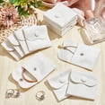 thumbnail image 5 of 24pcs 24 Pcs Velvet Jewelry Pouches with Snap Button White Velvet Jewelry Storage Bags 2.64x2.76x0.37 Inch, 5 of 8