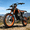 Black + Red—17"/14" wheel, variant on Qronge Electric Dirt Bike for Adults 50 mph Max Speed X1 Spark E-Bike 4500W Peak Mid-Drive Motor 60V 28.8AH Battery up to 60Miles Range off Road Ebike 17"/14" Fat Tire E-Mountain Bike, UL2849 by SGS