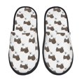 thumbnail image 2 of KLL Dachshund Dog Slippers for Women Men House Slip on Indoor Outdoor Bedroom Furry Fleece Lined Ladies Comfy Anti-Skid Rubber Hard Sole-Medium, 2 of 8