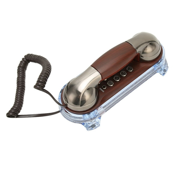 Téléphone Fixe, Sonnerie Réglable Ergonomique Téléphone Fixe Rétro pour Usine pour Hôtel Nickel Cobalt, Bronze Violet