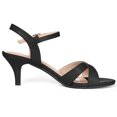 thumbnail image 1 of Women's Cross Kitten Heel Ankle Strap Sandals, 1 of 7