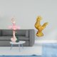 thumbnail image 2 of Escultura De Resina De Bailarina, Regalo De Cumpleaños, Recuerdo Novedoso, Adorno De Escritorio Para Oficina, Sala De Estudio, Estantería, Decoración Feng Shui De Pollo, Decoraciones Para El, 2 of 8