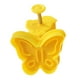 thumbnail image 1 of Juego de 4 cortadores de plástico con forma de mariposa, conejo, pollito, huevo de Pascua, cortador de fondant, molde para galletas y pasteles, 1 of 7