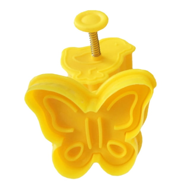 4 Pcs/Set Coupe-Pâte en Plastique Mignon Poussin Forme d'Uf de Pâques Coupe-Flat Gâteau Biscuit