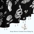 thumbnail image 6 of Snake and Hand Gothic Pattern Modern Waterproof Shower Curtain Set with 12 Hooks, Washable Decorative Bathroom Shower Curtain, 6 of 6