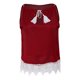 thumbnail image 2 of Blusa Tank Borla Encaje Mujer Cami Top Spaghetti Correa Camiseta Atractiva Elegante Ropa - Vino Tinto L tal se describe Sunnimix Camisetas sin mangas de mujer, 2 of 8