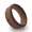 Brown, variant on ENTP Personality Types Beveled Silicone Ring for Men Women Wedding Band