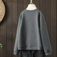 thumbnail image 5 of SuDongPo Warm Coat for Women Solid Color Long Sleeve Half Zipper Button Pocket Baseball Jackets Plus Size Loose Casual Outerwear Fall Winter Fashion Ladies Soft Jackets, 5 of 7