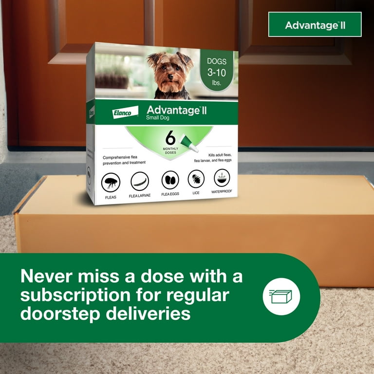 Advantage II Flea Spot Treatment for Dogs, 3-10 lbs Advantage II Flea Spot Treatment for Dogs, 3-10 lbs