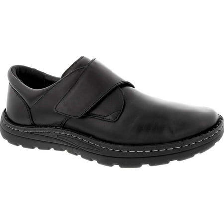 

Men s Drew Watson Hook and Loop Shoe Black Textile/Leather 13 M