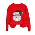 thumbnail image 4 of Ailaofu Chandail de Noël pour Femmes Col Rond Cadeaux de Noël Haut Décontracté Manches Longues, 4 of 6
