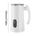 thumbnail image 3 of Espumador de leche 4 en 1, control de temperatura, vaporizador de leche de 11,8 oz/350 ml (blanco, Reino Unido), 3 of 5