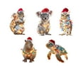 thumbnail image 1 of Christmas Tree Ornaments Christmas Tree Stand, 5-Pc Acrylic 2D Christmas Tree Ornaments Festive Accent, 1 of 5