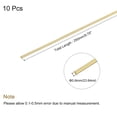 thumbnail image 2 of Unique Bargains 0.6mm x 250mm,Brass Round Wire,Assorted Half Hard Wire for Jewelry Making,10Pack, 2 of 5