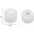 thumbnail image 4 of White Plastic Expansion Dowels M4x8mm for Cabinet Hinges (100pcs), 4 of 5