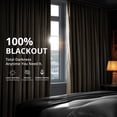 thumbnail image 3 of Half Price Drapes Signature Java Grommet Natural Grey Velvet Blackout Curtains (1 Panel), 50WX 84L, 3 of 11