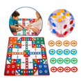 thumbnail image 3 of Flying Chess Carpet Practical Aeroplane Flying Table Mat Flying Chess Carpet Educational Ludo Blanket Lightweight Colorful Table Mat for Children, 3 of 8