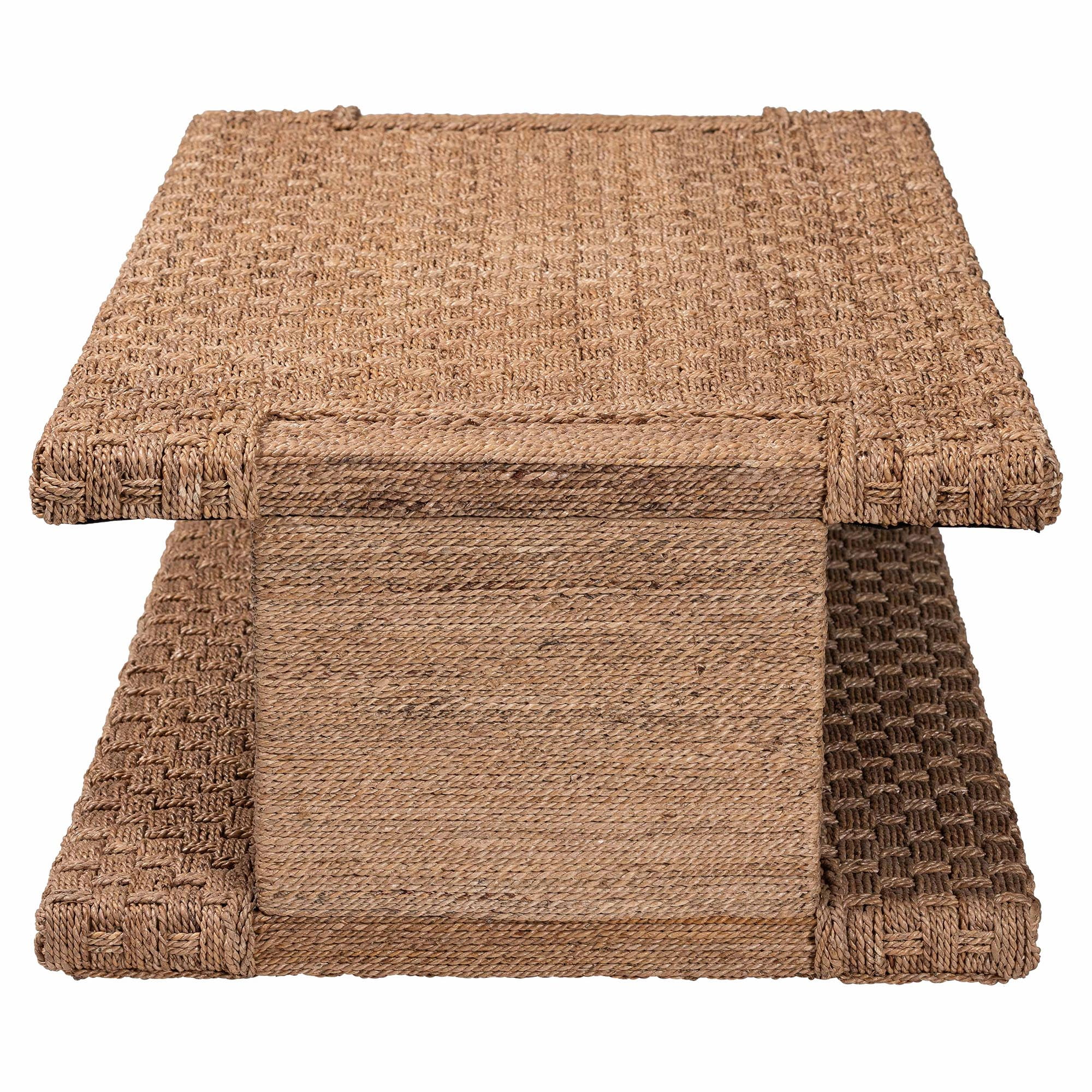 bali & pari Rhinos Coastal Coffee Table, 55"W, Light Brown