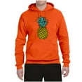 thumbnail image 2 of Wild Bobby, Trendy Tropical Pineapple, Fashion, Unisex Graphic Hoodie Sweatshirt, Orange, Medium, 2 of 4