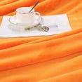 thumbnail image 5 of REGALWOVEN Soft Plush Lightweight Fleece Blanket for Bed Couch Sofa Orange 78" x 90", 5 of 6