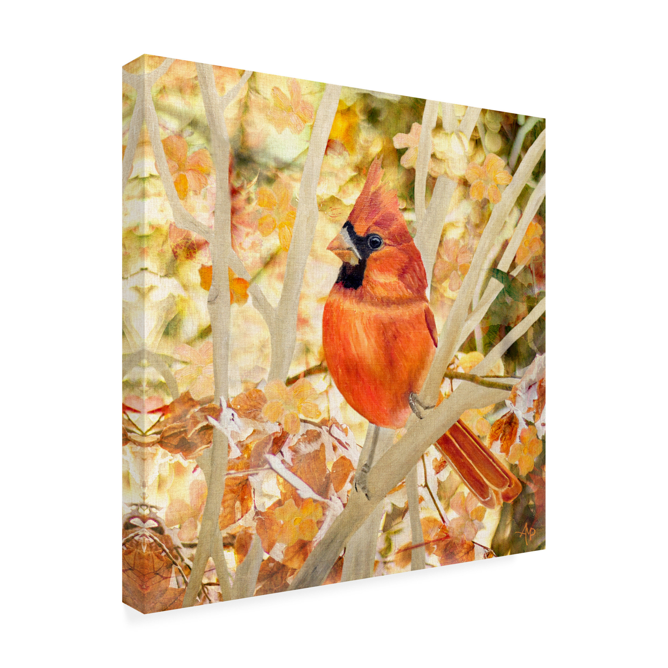 Canvas Wall Art - Angeles M. Pomata 'Entwined In Leaves' Wall Art for Living Room, Bedroom, or Office Décor by Trademark Fine Art - 24 x 24 Inches