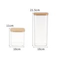 thumbnail image 6 of 750/1500ml Food Storage Jar Transparent Multifunctional Large Capacity Leakproof with Lid Moisture-proof Food Grade Grain Cereal Storage Container Fridge Organizer Kitchen Supplies, 6 of 7