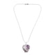 thumbnail image 1 of 1 collar de piedra de cristal natural, exquisito collar en forma de corazón, joyería, 1 of 6