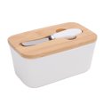 thumbnail image 1 of Butter 500ml Ceramic Butter Dish with Lid Sealed Freshness Keeping Easy Cleanup Butter Box Container, 1 of 7