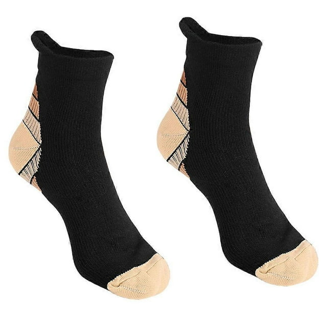 Trendy Black Warm Socks for Wearing Comfortable Breathable Nylon Spandex Size Medium