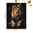 thumbnail image 3 of Lion Portrait Decorative Painting/Canvas Art， Perfect for Living Room， Bedroom， and Entrance Decor. Majestic Lion Face Art Print， Animal King Canvas， Fierce Lion Gaze Wall Decor., 3 of 8