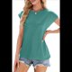 thumbnail image 3 of Camisetas de Entrenamiento de Verano para Mujer, Color Verde Frijol, Talla M, 3 of 10