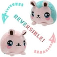 thumbnail image 1 of Reversible Rabbit Plushie Toys Stuffed Animal Reversible Mood Plush Double-Sided Flip Show Your Mood!(Rabbit-Pink/Green), 1 of 7