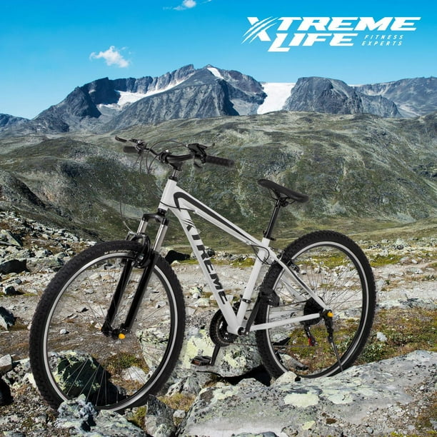 Bicicleta Montaña Profesional Xtreme Life Tipo Shimano R29 Carbono 21v  blanco