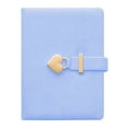 thumbnail image 1 of Graflsoa Heart-shaped Lock PU Leather Journal Notebook, 144 Pages, 180x135mm, Multiple Colors, Includes Key, Perfect for Diary & Sketching, 1 of 6