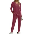 thumbnail image 3 of Fantaslook Womens Pajamas Sets Long Sleeve Shirts and Jogger Pants With Pockets Two Piece Lounge Sets Fall Oufits, 3 of 9
