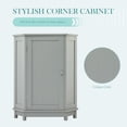 thumbnail image 5 of White Bathroom Cabinet Triangle Corner Storage Cabinet with Adjustable Shelf Modern Style MDF Board (Old SKU:WF291477AAK/N725P172615K)   WL, 5 of 27