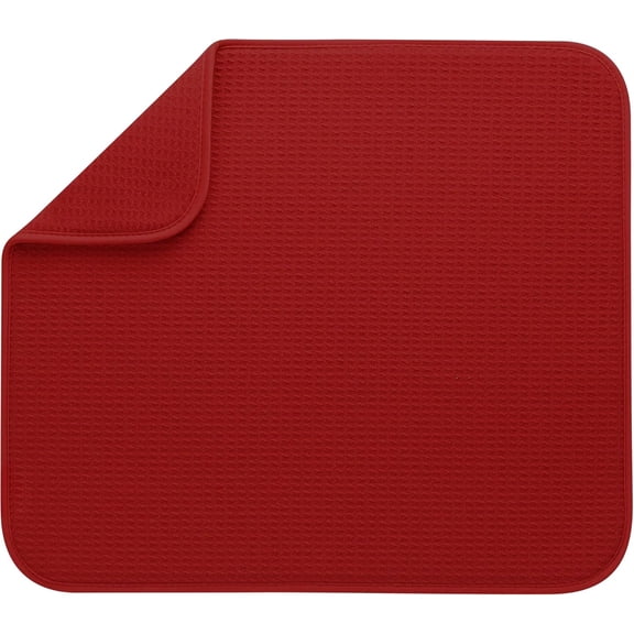 16" x 18" Dish Drying Mat, Highly Absorbent Microfiber Kitchen Counter Mat, Dish Drying Pad for Dishes, Utensils, Pots and Pans,