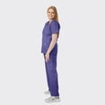 thumbnail image 5 of SPECTRUM UNIFORMS Scrub Tops Medical Unisex V-Neck Yoga Soft Fabric Medical Professionals Hospital and Lab Workwear Nurse Top Purple, 5 of 5