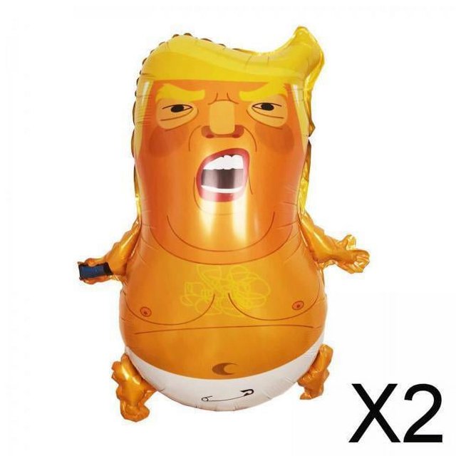 Paquete de 2 globos Soledad Angry Trump 23 pulgadas