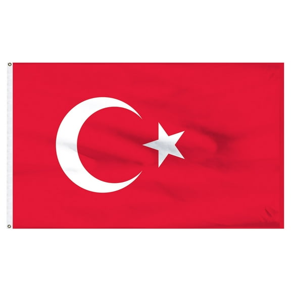 Turkey flag 3ft x 5ft Nylon