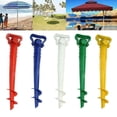 thumbnail image 4 of Toystoory Soporte para sombrilla de playa y sol, soporte para pesca con punta de anclaje al suelo Paraguas de lluvia Azul, 4 of 6