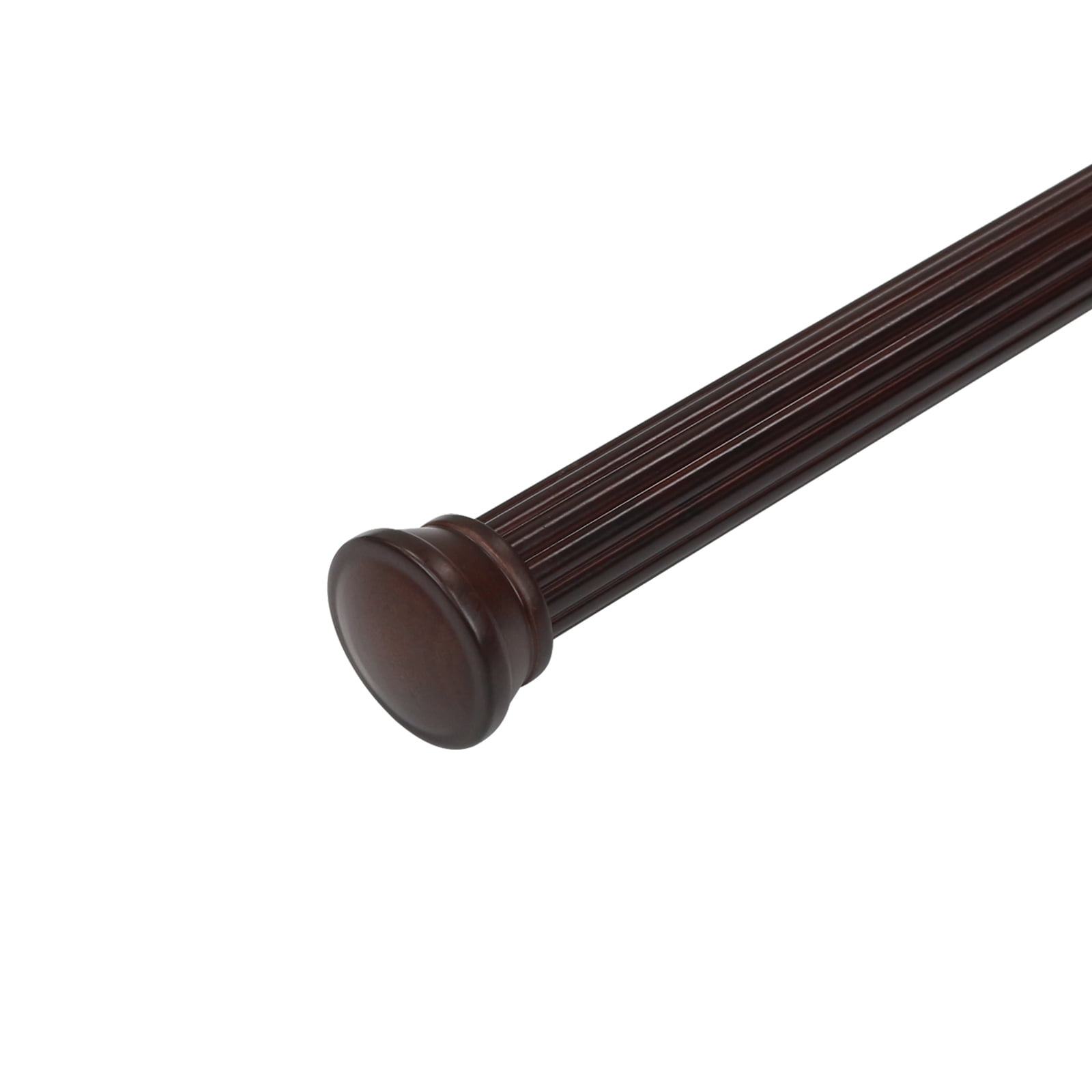 Lumi Mix & Match 1-3/8 in. Wood Single Curtain Rod, Ant. Mahogany, 8FT (2-piece 4FT rod)