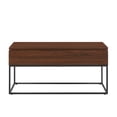 thumbnail image 6 of Walker Edison Modern Wood and Metal Lift-Top Coffee Table, Dark Walnut, 6 of 10