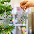 thumbnail image 4 of 4 Piezas De Adornos Navideños De Copo De Nieve Plateados Para Decoraciones Navideñas 2024 Adornos De Copo De Nieve Para Decoraciones De Árboles De Navidad Adornos Navideños De Copo De Nieve De Metal C, 4 of 5