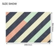 thumbnail image 4 of Yayeee Bath Rugs for Bathroom Floor Set of 2 Non Slip Fluffy Soft Absorbent Mat, Isometric Green, 4 of 7